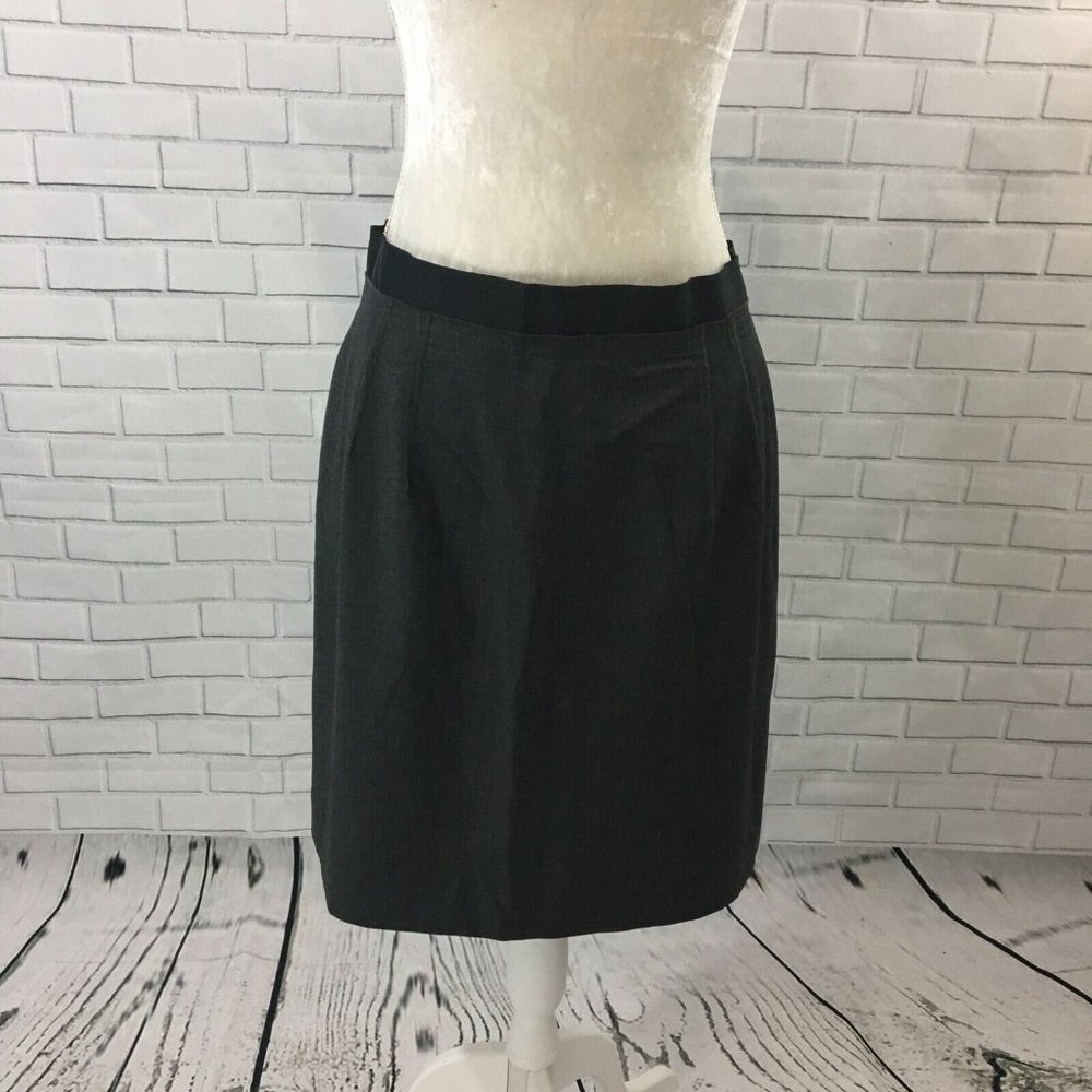 LOFT Women's Skirt Straight Skirt Grosgrain Waistband Exposed Zipper Lined 10